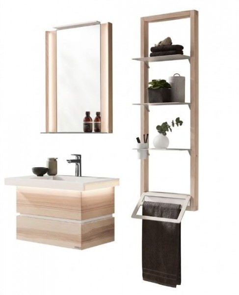 Thielemeyer Fresh Massivholz Badmöbelset 800362/801362 - Vorschlag 1 - 62 cm
