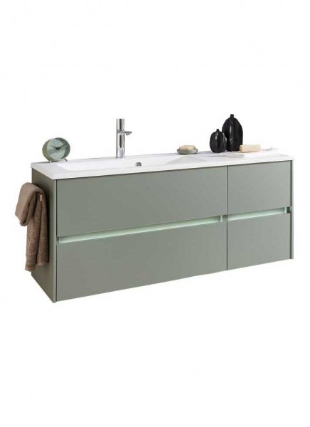 Pelipal 6010 Waschtisch mit Unterschrank 113 cm breit 4 Auszüge – Becken Links