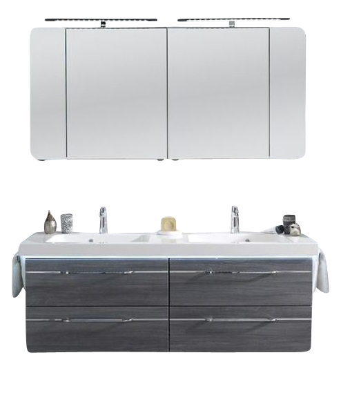 Pelipal Balto Badmöbel Set 148 cm breit – Set 3.2 - mit Fronteinlage