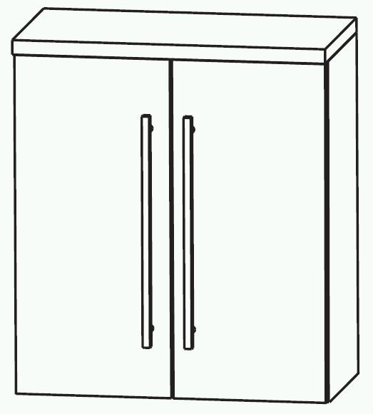 Puris Swing Bad-Oberschrank 60 cm breit OGA416A7