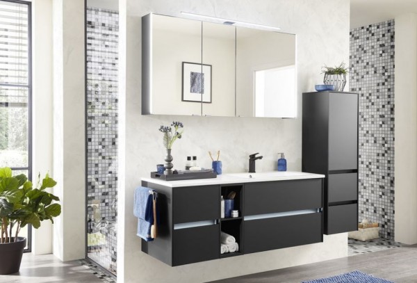 Pelipal 6010 Badmöbel Set 133 cm breit Becken Rechts kombinierbar