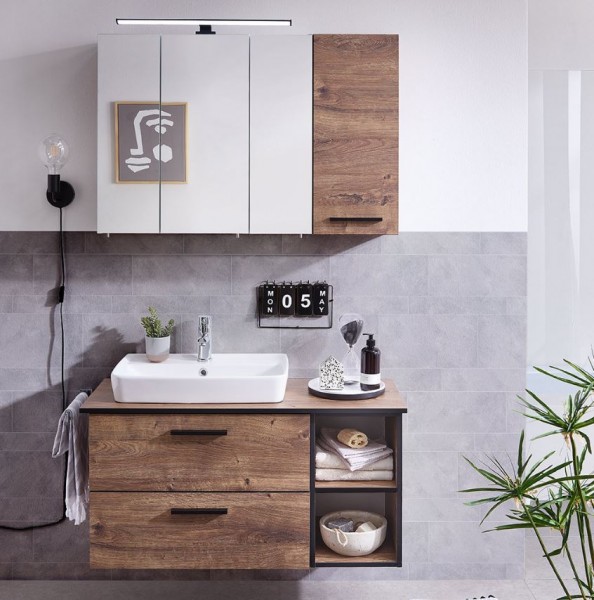 Pelipal Quickset 374 - Badmöbelset inkl. Spiegelschrank / 103 cm breit