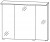 Spiegelschrank 100 cm S2A531068 