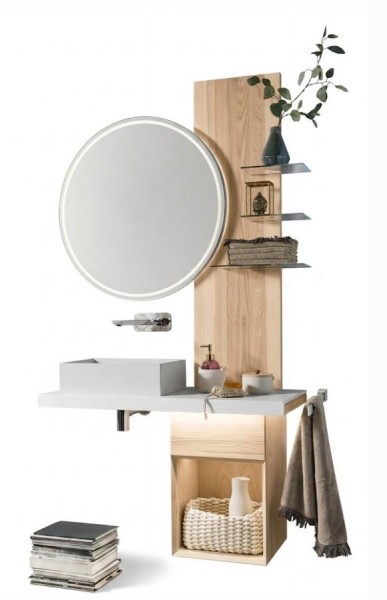 Thielemeyer Fresh Massivholz Badmöbelset 800799/801799 - Vorschlag 18 - 114 cm
