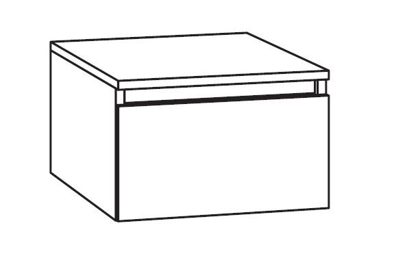 Marlin Bad 3290 Bad-Unterschrank mit Abdeckplatte 40 cm breit, variabel