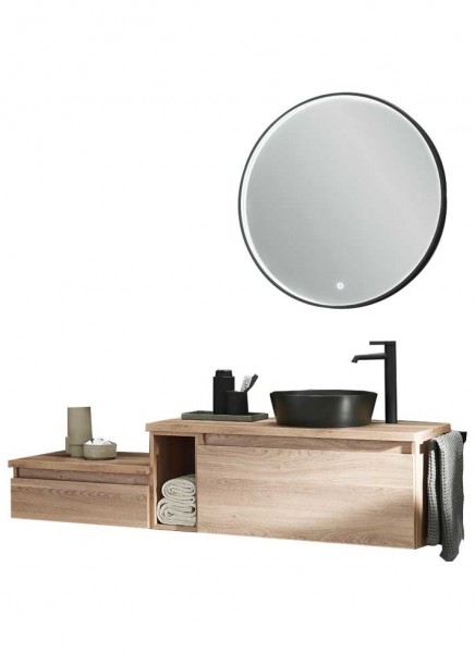 Puris Vialli Badmöbel Set 160 cm breit - Becken rechts