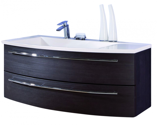 Puris Crescendo Waschtisch mit Unterschrank 120 cm breit - Becken links