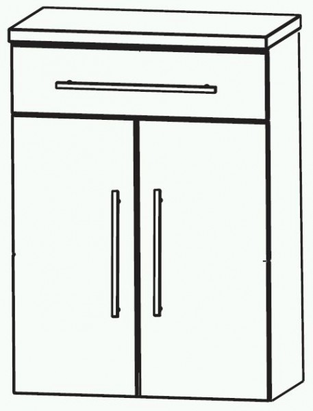 Puris Swing Bad-Highboard 60 cm breit HBA556A7M