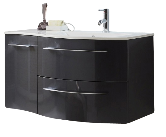 Marlin Bad 3280 Waschtisch mit Unterschrank 90 cm / Waschtisch rechts