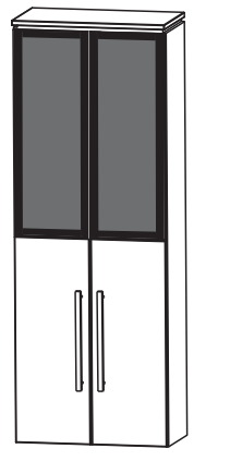 Puris Cool Line Bad-Hochschrank 60 cm breit HNA03625M