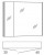 Spiegelschrank 80 cm SAD8R