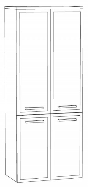 Marlin Bad 3140 Joice Bad-Mittelschrank 60 cm breit Teak natur MTT6F - Sofort lieferbar - Sonderprei