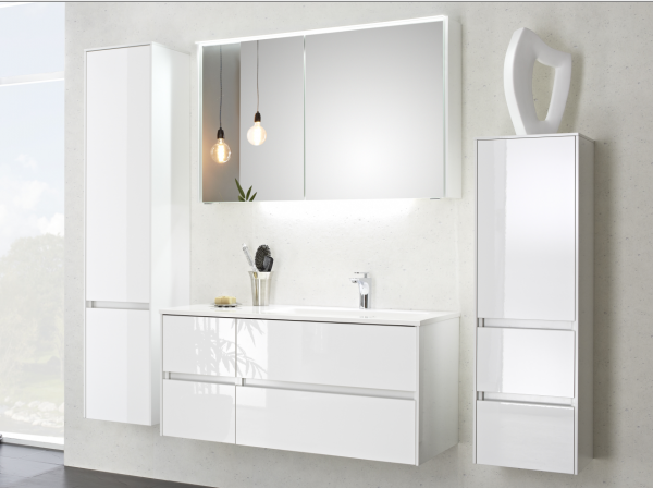 Pelipal 6010 Badmöbel Set 113 cm breit 4 Auszüge Becken Rechts kombinierbar