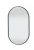 FSR555002 Flächenspiegel oval mit Spiegelheizung schwarzes Rahmenprofil LED Beleuchtung umlaufend innerhalb des Rahmens Lichtfarbe in drei Stufen einstellbar 14,3 Watt / 1548 Lumen / 2700, 4500, 6500 Kelvin 1 LED-Converter 30 Watt 1 Sensor für Emotion-Bel