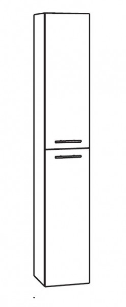 Marlin Bad 3120 Bad-Hochschrank 40 cm breit Teak natur HFTT4 R - Sofort lieferbar - Sonderpreis