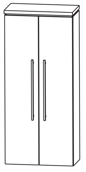 Puris Cool Line Bad-Mittelschrank 60 cm breit MNA816A5