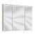 Spiegelschrank 70 cm S2A437S6 1 Gesimsboden mit LED-Beleuchtung,3 Spiegeltüren auf Trägerplatte, 2 Mittelwände, 6 Glasfachböden, 1 Schalter-Steckdosenelement, Maße: 15x70x65,6 cm