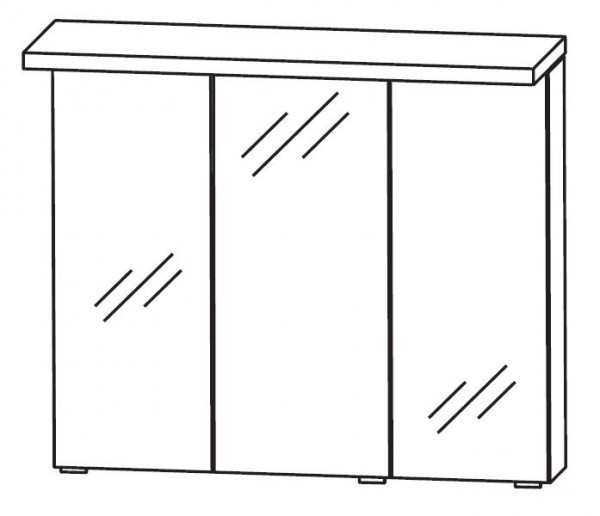 Puris Fresh Spiegelschrank 70 cm breit S2A437068
