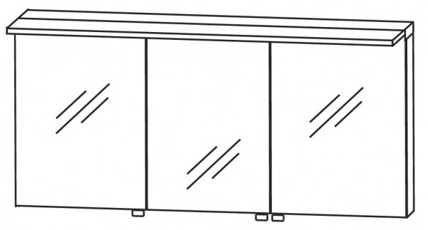 Puris Star Line Spiegelschrank 160 cm breit S2A431677
