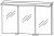 Spiegelschrank 120 cm S2A431278 - für Einzelwaschtisch-Lösung
