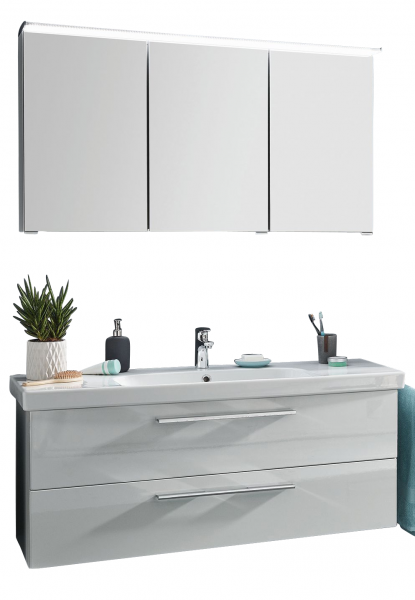 Puris Fine Line Badmöbel Set 122 / 125 cm breit kombinierbar