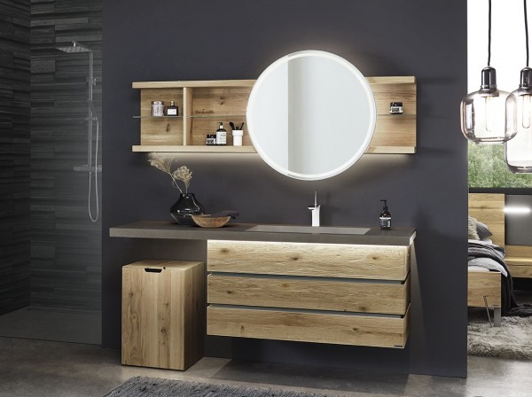 Thielemeyer Fresh Massivholz Badmöbelset 800001/801001 - Vorschlag 13 - 177 cm