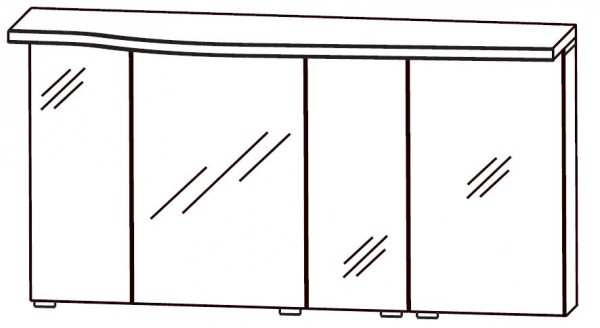 Puris Swing Spiegelschrank 120 cm breit SET40123R
