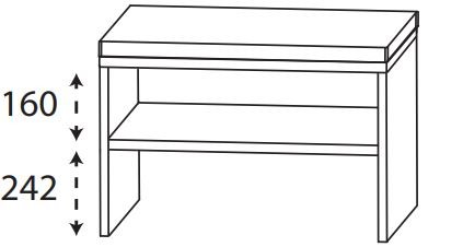 Puris New Xpression - Sitzbank 60 cm oder 90 cm breit
