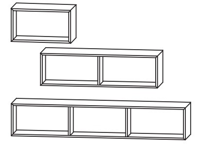 Puris New Xpression - Funktionsregal / 30, 60 oder 90 cm breit