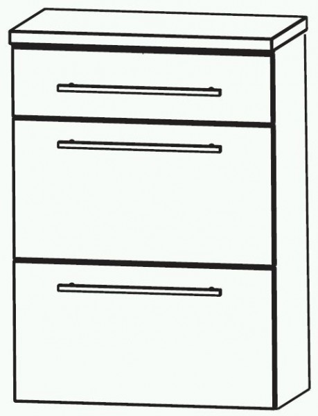 Puris Swing Bad-Highboard 60 cm breit HBA566A7M
