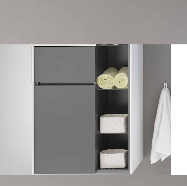 Pelipal 6010 Bad-Highboard mit Regal 57 cm breit 6010-HBR 01