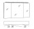 Spiegelschrank SASL10 3 Spiegeltüren, 6 Glaseinlegeböden, inkl. Schalter und Steckdose, inkl. LED Aufbauleuhte ASL80 - 100x70,3x17 cm