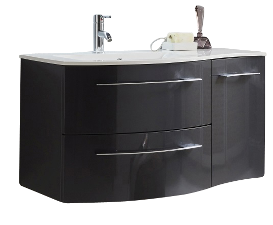 Marlin Bad 3280 Waschtisch mit Unterschrank 90 cm / Waschtisch links