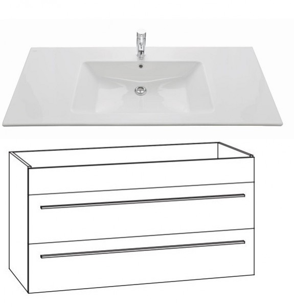Marlin Bad 3260 Waschtisch mit Unterschrank WKHBSA11 / 120 cm