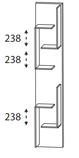 Puris Protection1 - Hochschrank Regal RG103001