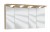 Spiegelschrank 120 cm SET40123R, Spiegelschrank S2A 4390 13: 3 Spiegeldrehtüren auf Trägerplatte, 2 Mittelwände, 6 Glasfachböden, 1 Schalter-Steckdosen-Element, inkl. Converter 30 Watt Spiegelschrank S2A 4330 13: 1 Spiegeldrehtür auf Trägerplatte, Außenka