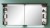 S2A421428 Spiegelschrank mit 2 Spiegeltüren, Gesimsboden inkl. LED Beleuchtung, Schalter und Steckdose, 2 verspiegelter Regale - Maße: 15x140x66,8 cm