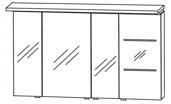 Puris Swing Spiegelschrank 120 cm breit SET40122R