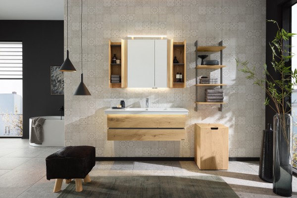 Thielemeyer Fresh Massivholz Badmöbelset 800529/801529 - Vorschlag 22 - 122 cm