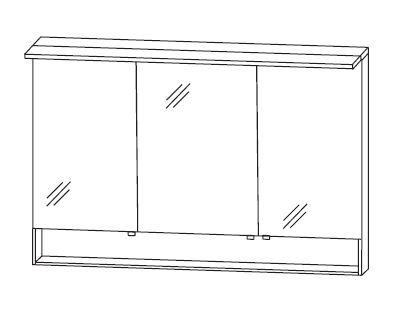 Puris Rounds Spiegelschrank 140 cm S2A5514S3